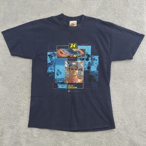 Jeff Gordon T-Shirt Graphic Racing Dupont XL Blue 2005 Winners Circle 24